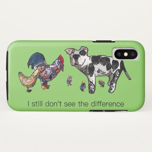 Ik zie het verschil nog steeds niet Case-Mate iPhone case (Achterkant (horizontaal))