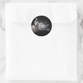 Ik zie hier geen god. ronde sticker (Tas)