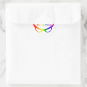 Ik zie homo's ronde sticker (Tas)