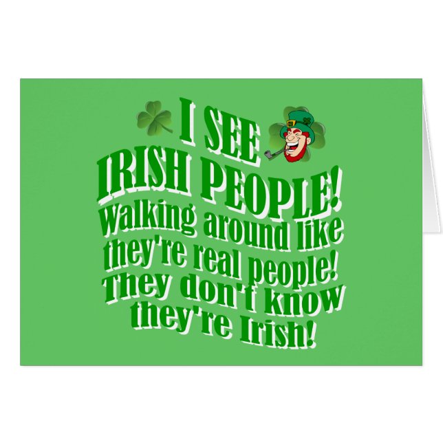 Ik zie Ierse mensen (Voorkant Horizontaal)