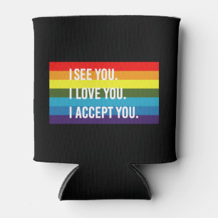 Ik Zie Ik Hou Van Jou Ik Accepteer Jou Gay Pride L Blikjeskoeler