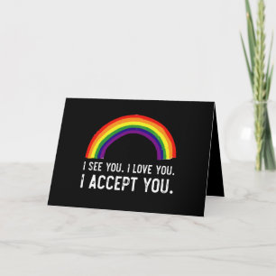 Ik Zie Ik Hou Van Jou Ik Accepteer Jou Gay Pride L Kaart