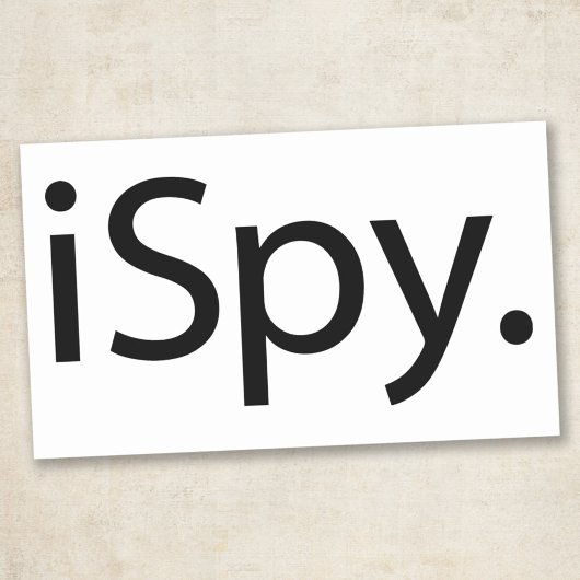 Ik Zie (iSpy) Rechthoekige Sticker