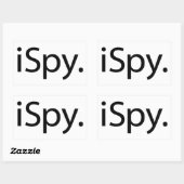 Ik Zie (iSpy) Rechthoekige Sticker (Vel)