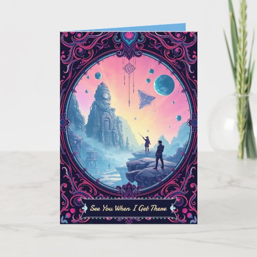 Ik zie je als ik er ben notitiekaartje (Voorkant)