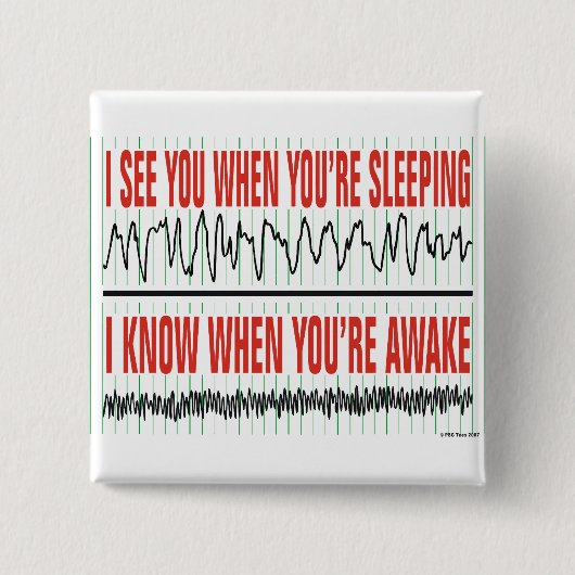 Ik zie je als je slaapt... Button (Voorkant)
