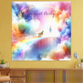 Ik zie je bij de Rainbow Bridge Canvas Afdruk (Insitu (Woonkamer))