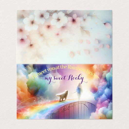 Ik zie je bij de Rainbow Bridge Kaart (Buitenkant ongevouwen)