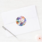 Ik zie je bij de Rainbow Bridge Ronde Sticker (Envelop)