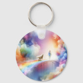 Ik zie je bij de Rainbow Bridge Sleutelhanger (Achterkant)