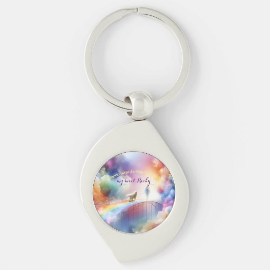 Ik zie je bij de Rainbow Bridge Sleutelhanger (Voorkant)