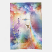 Ik zie je bij de Rainbow Bridge Theedoek (Verticaal)