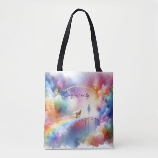 Ik zie je bij de Rainbow Bridge Tote Bag (Voorkant)