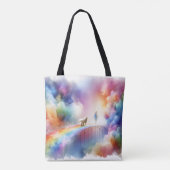 Ik zie je bij de Rainbow Bridge Tote Bag (Achterkant)