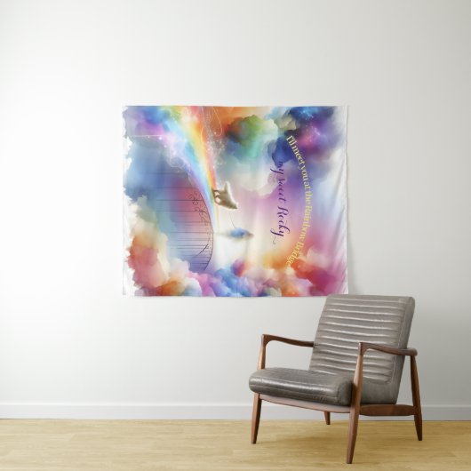 Ik zie je bij de Rainbow Bridge Wandkleed (In Situ (horizontaal))