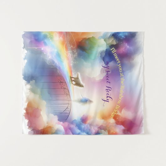 Ik zie je bij de Rainbow Bridge Wandkleed (Voorkant (horizontaal))