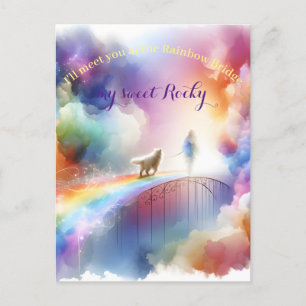 Ik zie je bij de Regenboogbrug Briefkaart