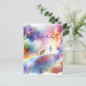 Ik zie je bij de Regenboogbrug  Briefkaart (Staand voorkant)