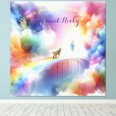 Ik zie je bij de Regenboogbrug  Canvas Afdruk (Insitu (Houten vloer))