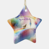 Ik zie je bij de Regenboogbrug Keramisch Ornament (Rechts)