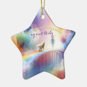 Ik zie je bij de Regenboogbrug Keramisch Ornament (Links)