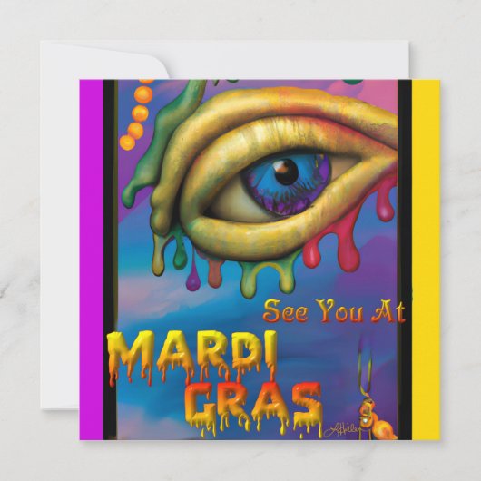 Ik zie je bij Mardi Gras Eye (Voorkant)