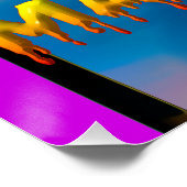 Ik zie je bij Mardi Gras Eye Perfect Poster (Hoek)