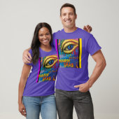 Ik zie je bij Mardi Gras Eye T-shirt (Unisex)