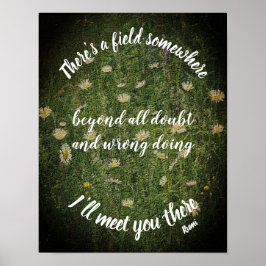 Ik zie je daar Rumi Inspirerend Quote Poster