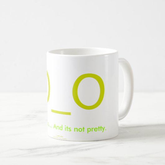 Ik zie je... En niet . Koffiemok (Voorkant rechts)