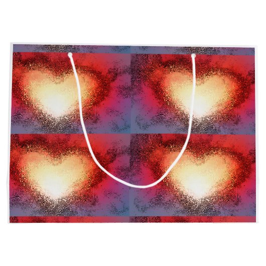 "Ik zie je hart" (grote) cadeautas (Achterkant)