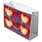 "Ik zie je hart" (grote) cadeautas (Achterkant Gekanteld)