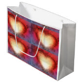 "Ik zie je hart" (grote) cadeautas (Voorkant Gekanteld)