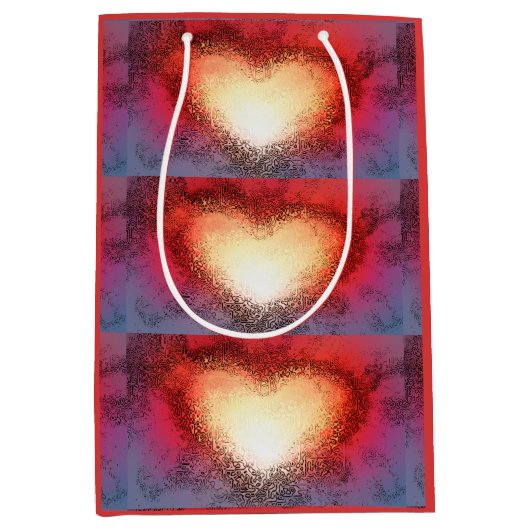 "Ik zie je hart" (medium) geschenktas Medium Cadeauzakje (Voorkant)