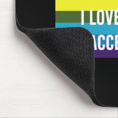 Ik zie je, ik hou van je, ik accepteer je Gay Prid Muismat (Hoek)