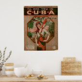 Ik zie je in CUBA Poster (Keuken)