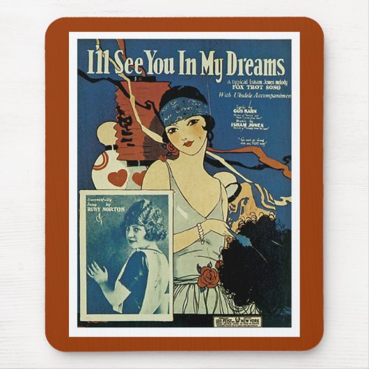 "Ik zie je in mijn dromen" Muismat (Voorkant)