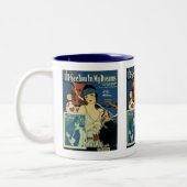 "Ik zie je in mijn dromen" Tweekleurige Koffiemok (Links)