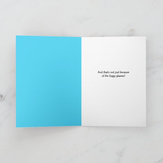 Ik zie je kat in Foggy Glasses Face Mask. Feestdagen Kaart (Binnen)