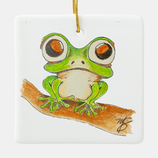 Ik zie je! keramisch ornament (Voorkant)