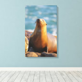 Ik zie je niet kijken. canvas afdruk (Insitu (Houten vloer))