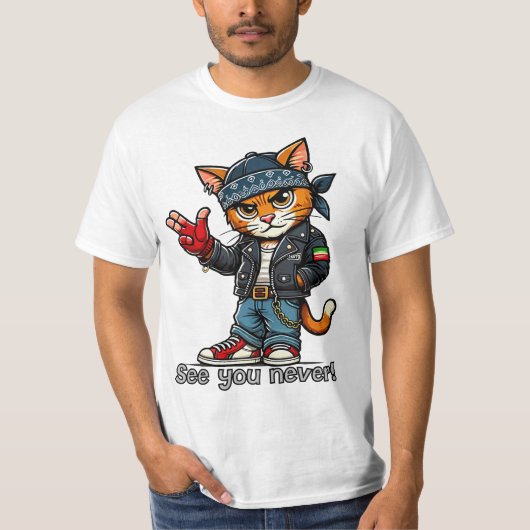 Ik zie je nooit! t-shirt (Voorkant)