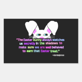 Ik zie je, paasbunny Rectangle Sticker