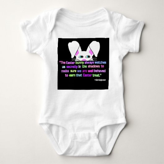 Ik zie je, Paashaas Baby Jersey Bodysuit (Voorkant)