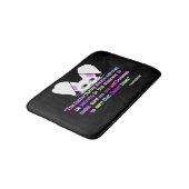 Ik zie je, paashaas. badmat (Gekanteld)