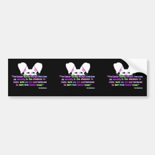 Ik zie je, paashaas Bunny Bumpersticker