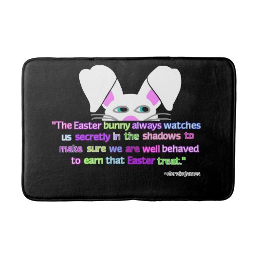 Ik zie je, paashaas Bunny Medium Bath Mat (Voorkant)