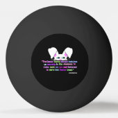 Ik zie je, paashaas Bunny Ping Pong Ball (Achterkant)