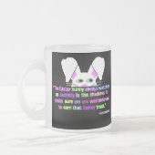 Ik zie je, paashaas Bunny Small Frosted Glass Mok (Links)