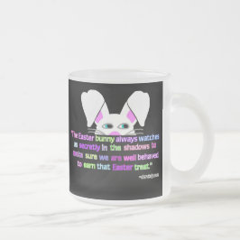 Ik zie je, paashaas Bunny Small Frosted Glass Mok